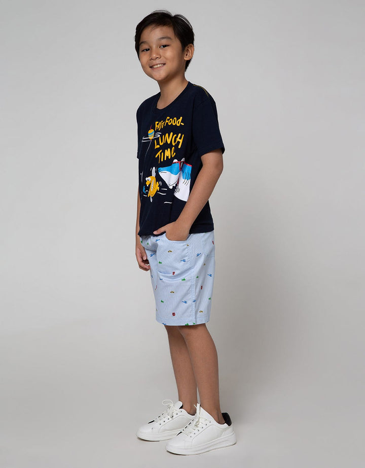 Little M Short Sleeve T-Shirt Multipack 2 Pack Shark