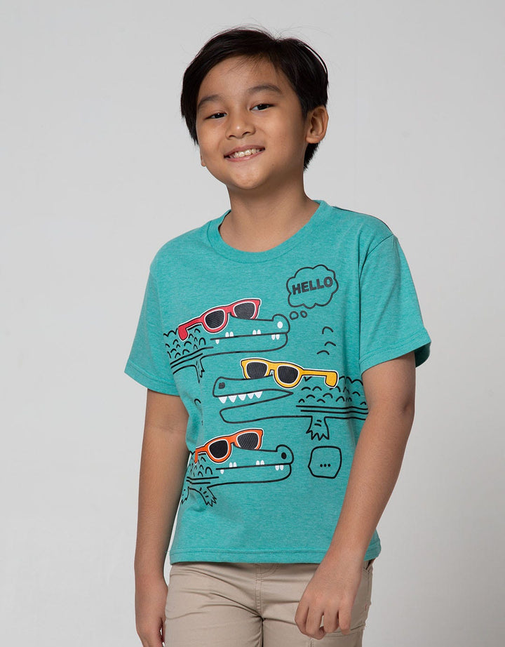 Little M Short Sleeve T-Shirt Multipack 2 Pack Alligator