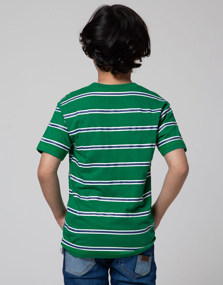 Little M Stripe Pocket Kaos Anak Laki-laki