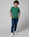 Little M Stripe Pocket Kaos Anak Laki-laki