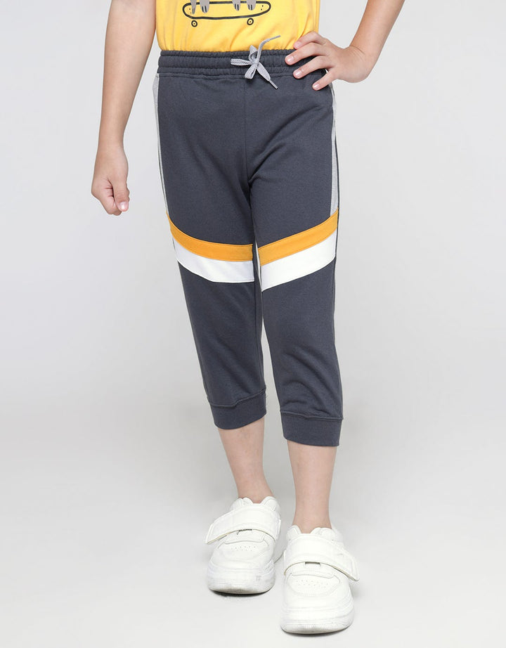 Little M Jogger Cut N Sewn Two Color Stripe