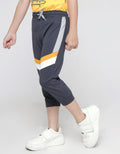 Little M Jogger Cut N Sewn Two Color Stripe