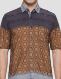 Cardinal Casual Full Print Kemeja Casual Pria