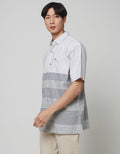 Cardinal Casual Stripes Print Kemeja Pria