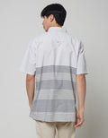 Cardinal Casual Stripes Print Kemeja Pria