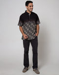 Cardinal Casual Short Sleeve Gradation Square Checked