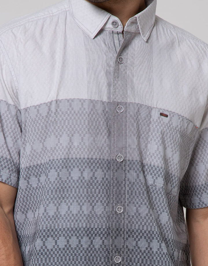 Cardinal Casual Short Sleeve Gradation Stripe