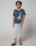 Little M Top Bottom Jogger Car T-Shirt Set