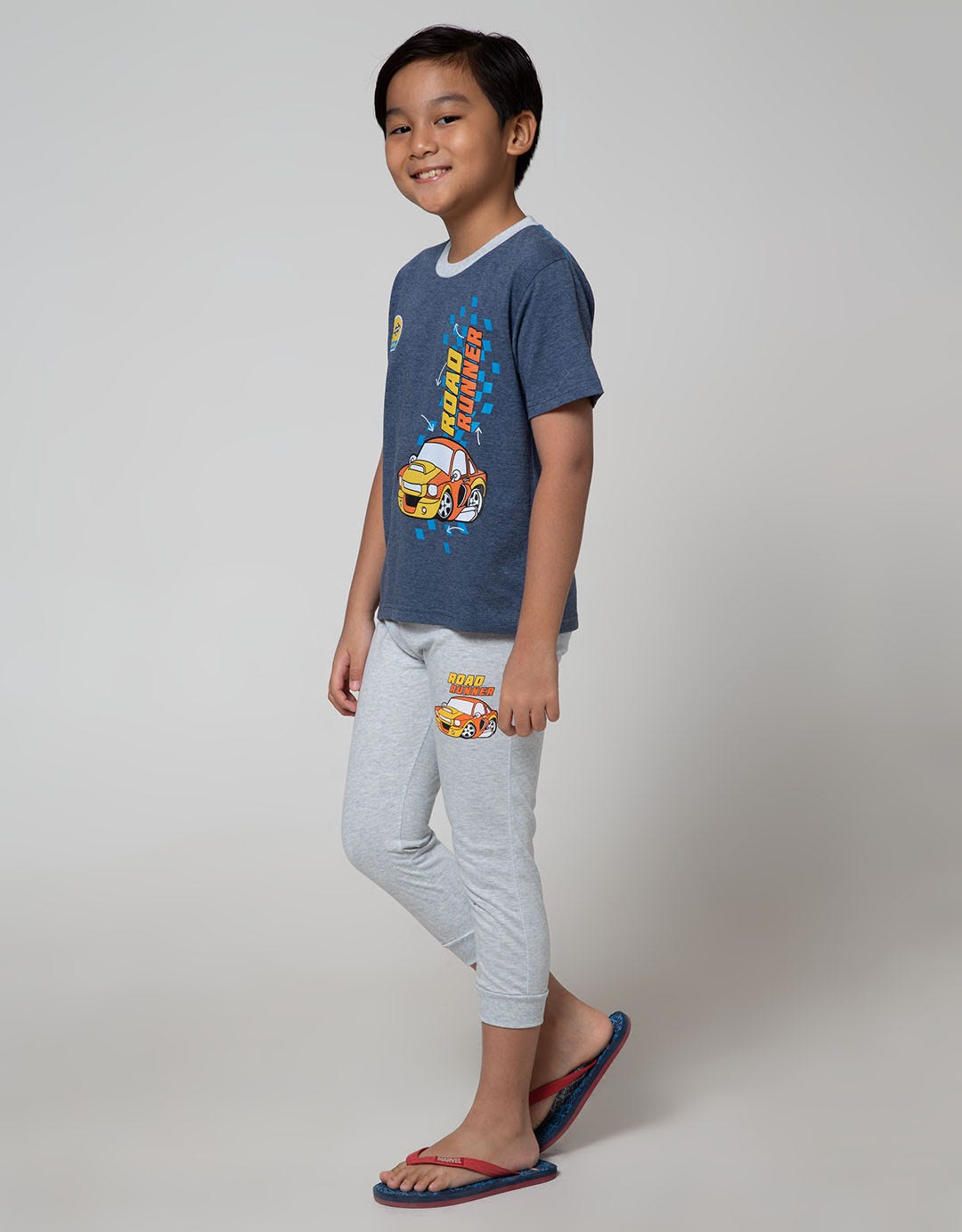 Little M Top Bottom Set T-Shirt Jogger Car