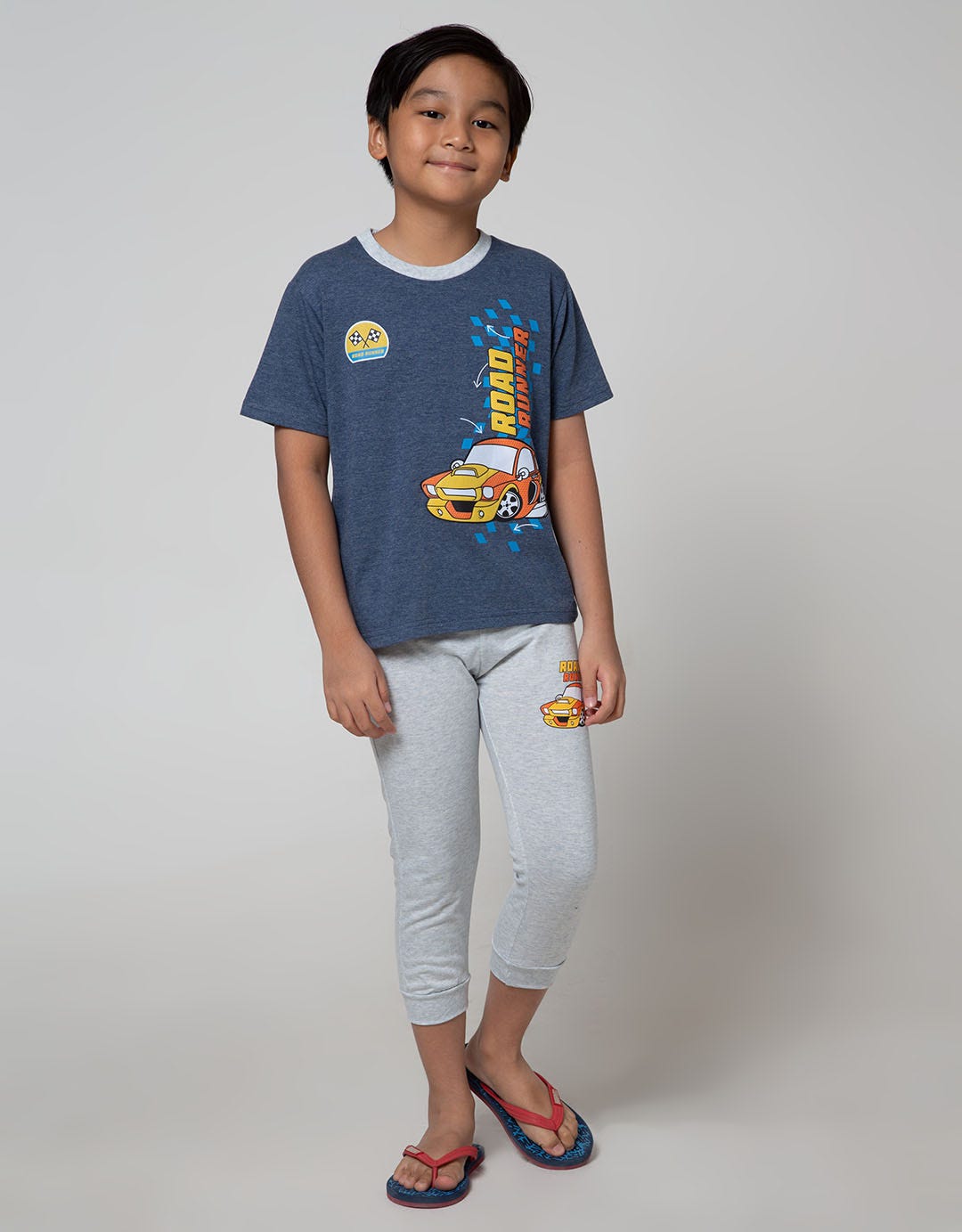 Little M Top Bottom Set T-Shirt Jogger Car