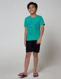 Little M Top Bottom Set T-Shirt Crop Woven Twill