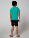 Little M Top Bottom Set T-Shirt Crop Woven Twill
