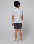 Little M Top Bottom Set T-Shirt Crop Woven Twill
