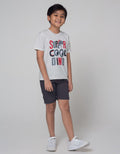 Little M Top Bottom Set T-Shirt Crop Woven Twill