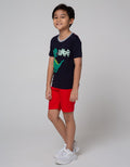 Little M Top Bottom Set T-Shirt Crop Woven Twill