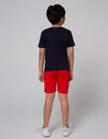 Little M Top Bottom Set T-Shirt Crop Woven Twill