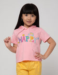 Little M Short Sleeve T-Shirt Hoodie Happy