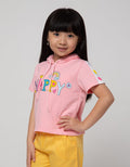 Little M Short Sleeve T-Shirt Hoodie Happy