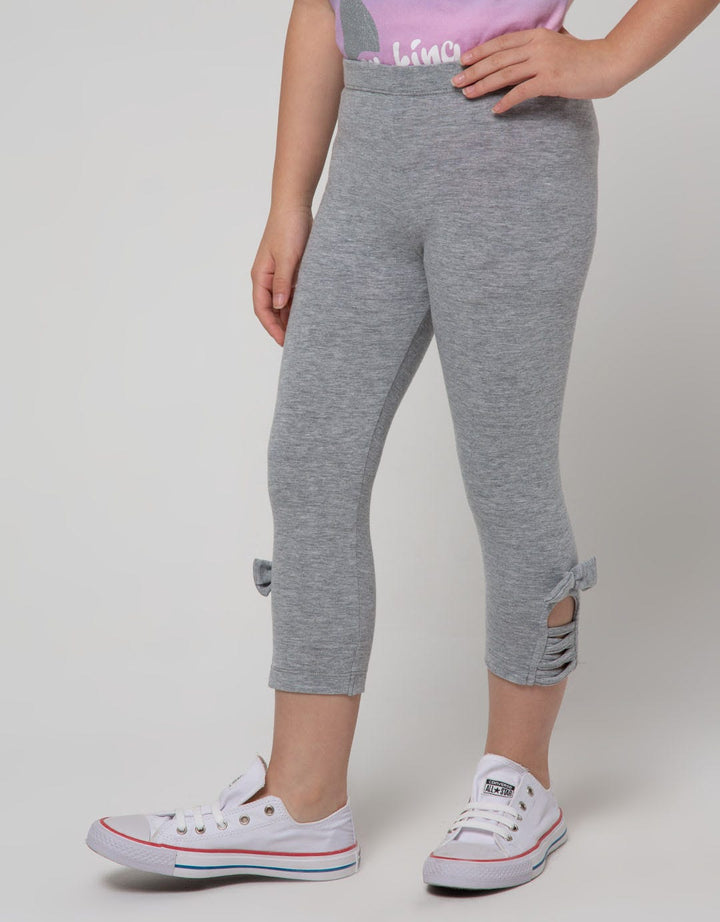 Little M Ribbon Cross Basic Leggings