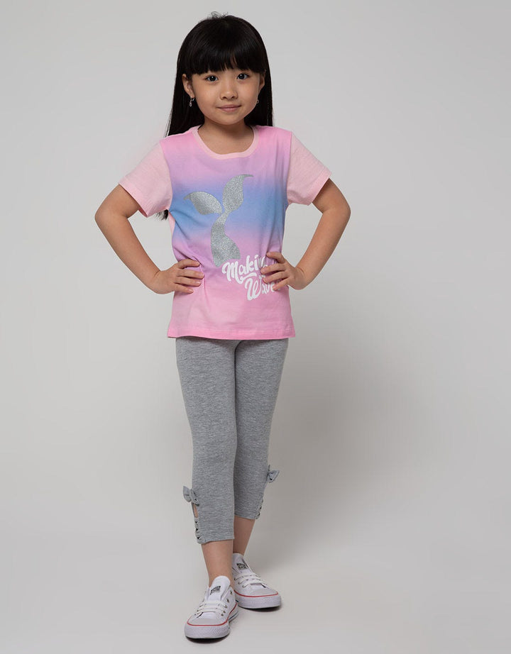 Little M Ribbon Cross Basic Leggings