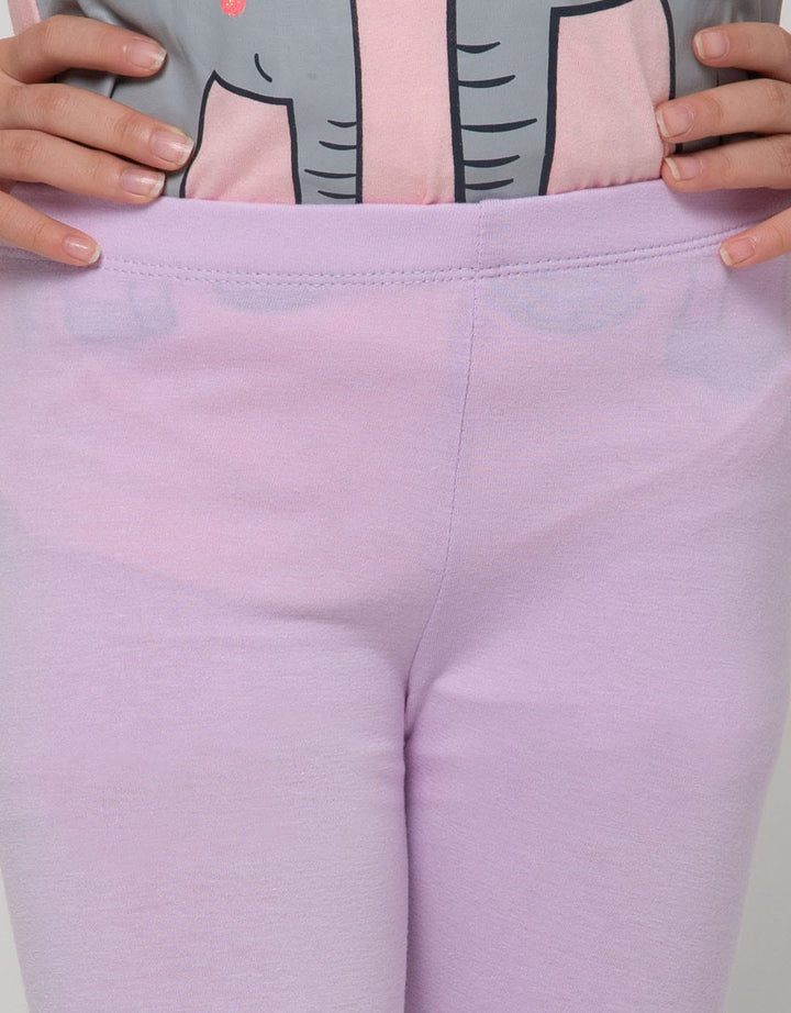 Little M Embroidered Knee Leggings Eyes Say!