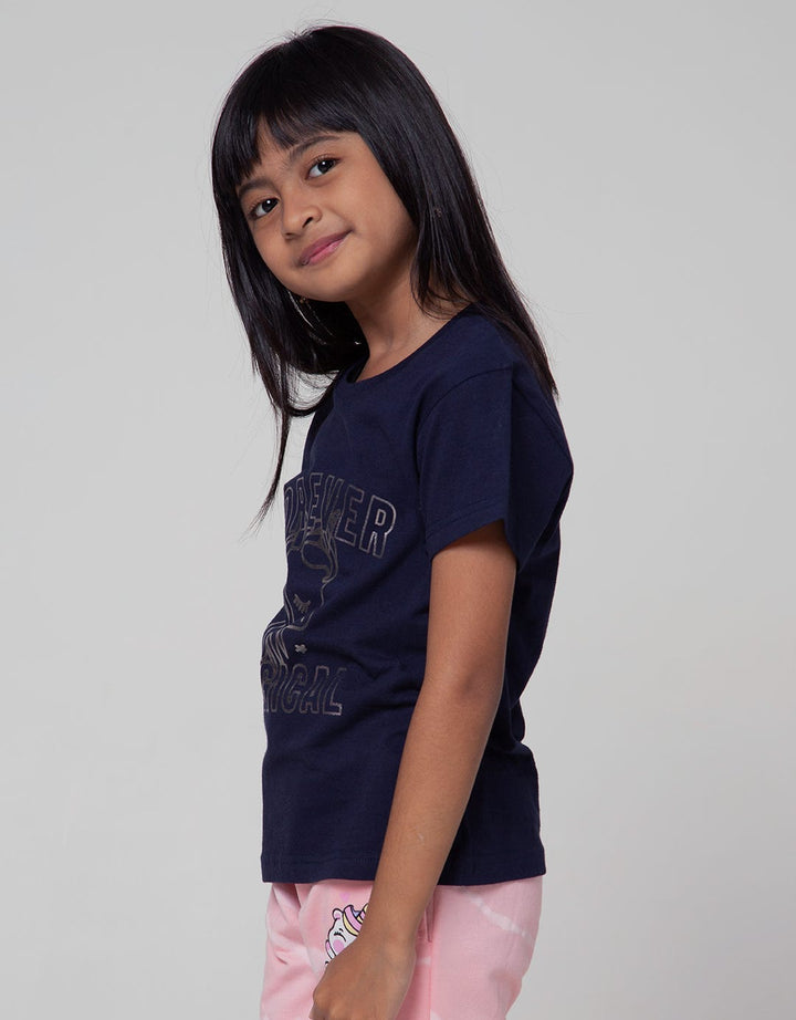 Little M Short Sleeve T-Shirt Basic Foil Forever Magical