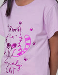 Little M Short Sleeve T-Shirt Foil Lovely Cat