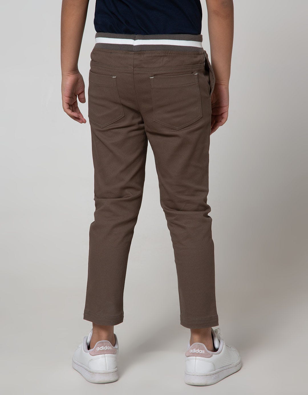 Little M Long Pants Woven Rib Cut N Sewn