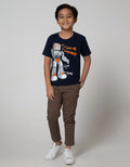 Little M Long Pants Woven Rib Cut N Sewn
