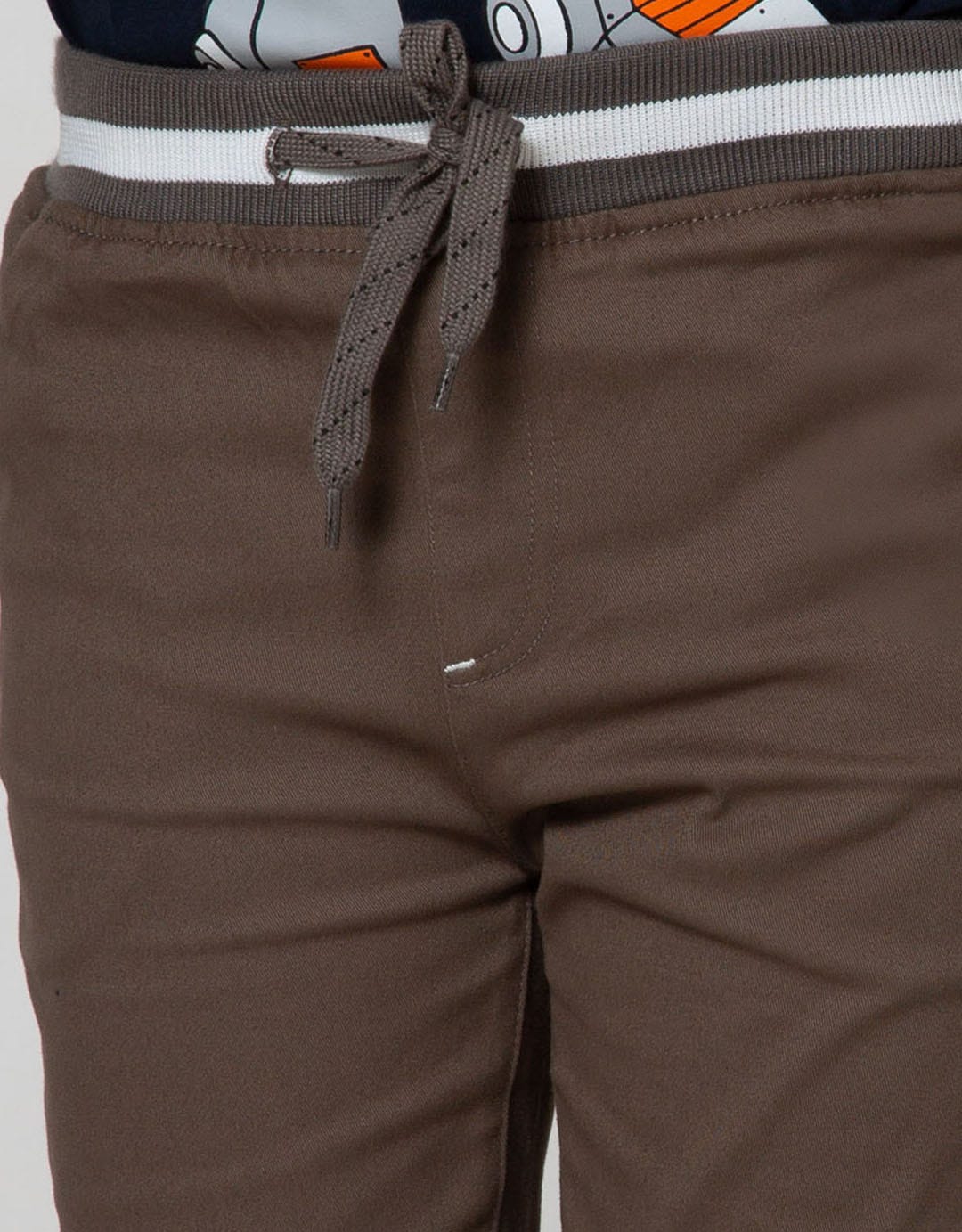Little M Long Pants Woven Rib Cut N Sewn