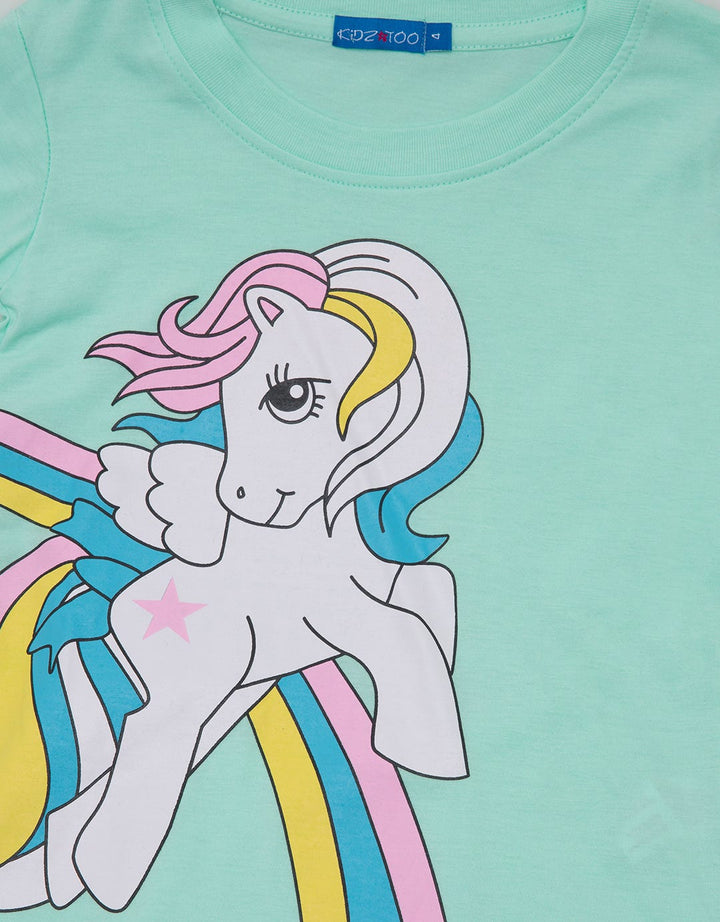 Kidz Too Top - Bottom Piyama Unicorn With Pants Star