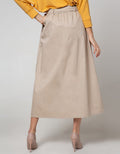 Nevada Midi Skirt Twill With Flap