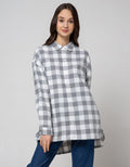 Nevada Long Sleeve Shirt Top Oversize Check