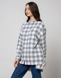 Nevada Long Sleeve Shirt Top Oversize Check