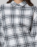 Nevada Long Sleeve Shirt Top Oversize Check