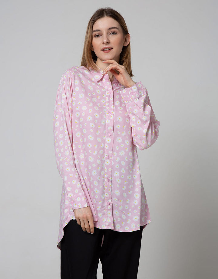 Nevada Long Sleeve Shirt Print Long Daisy