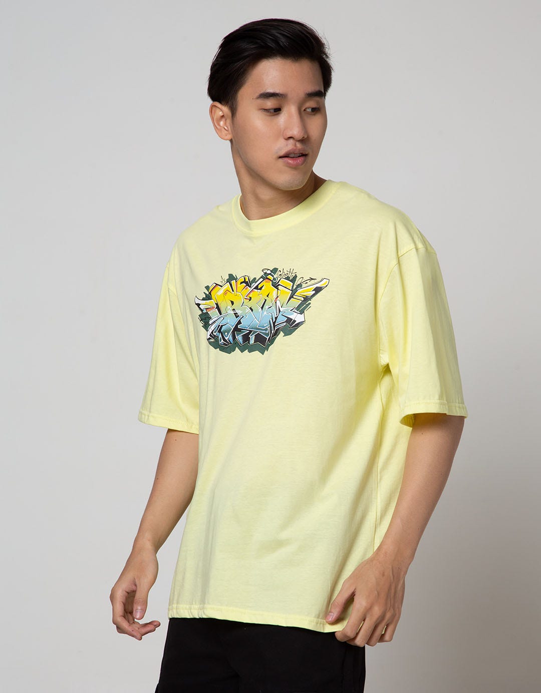 American Jeans Short Sleeve T-Shirt Oversized Tee Graffity