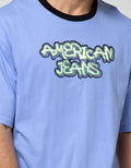 American Jeans Short Sleeve T-Shirt Oversized Tee Graffity