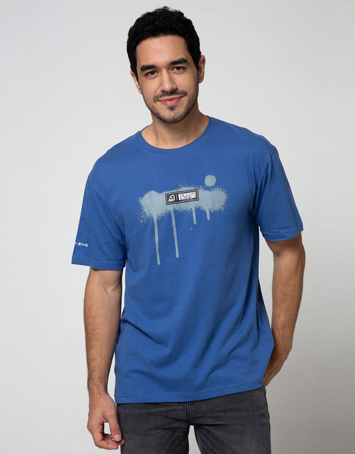 American Jeans Short Sleeve T-Shirt  Tee Spray Paint