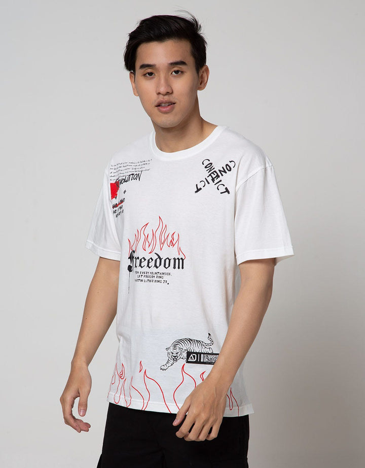 American Jeans Short Sleeve T-Shirt Tee Freedom