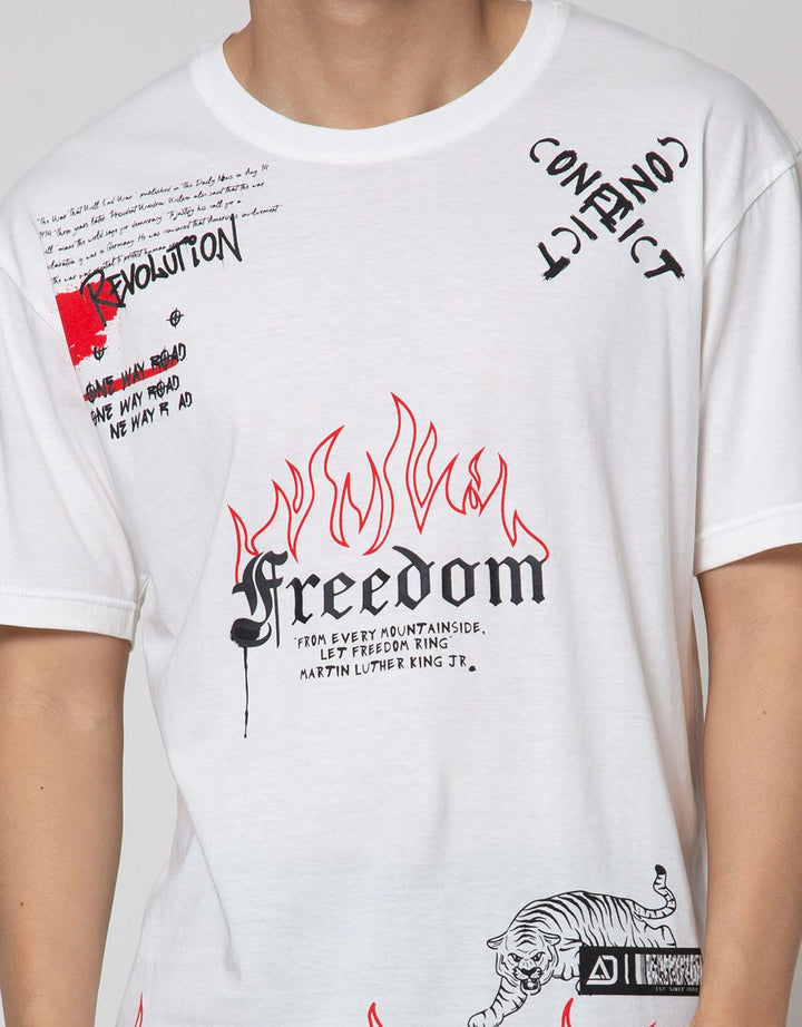 American Jeans Short Sleeve T-Shirt Tee Freedom