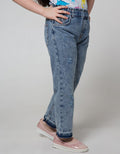 Nevada Denim Pants Acid Wash With Destroyed Effect