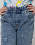 Nevada Denim Pants Acid Wash With Destroyed Effect