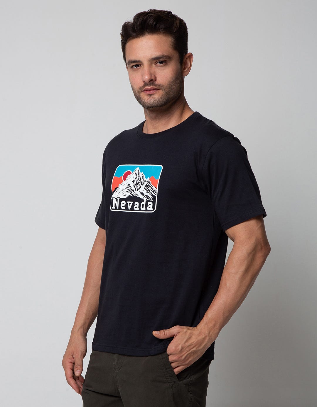 Nevada Short Sleeve T-Shirt Print Mountain