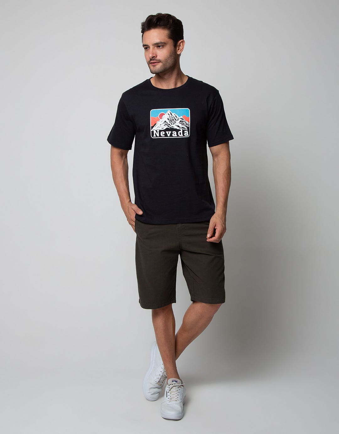 Nevada Short Sleeve T-Shirt Print Mountain