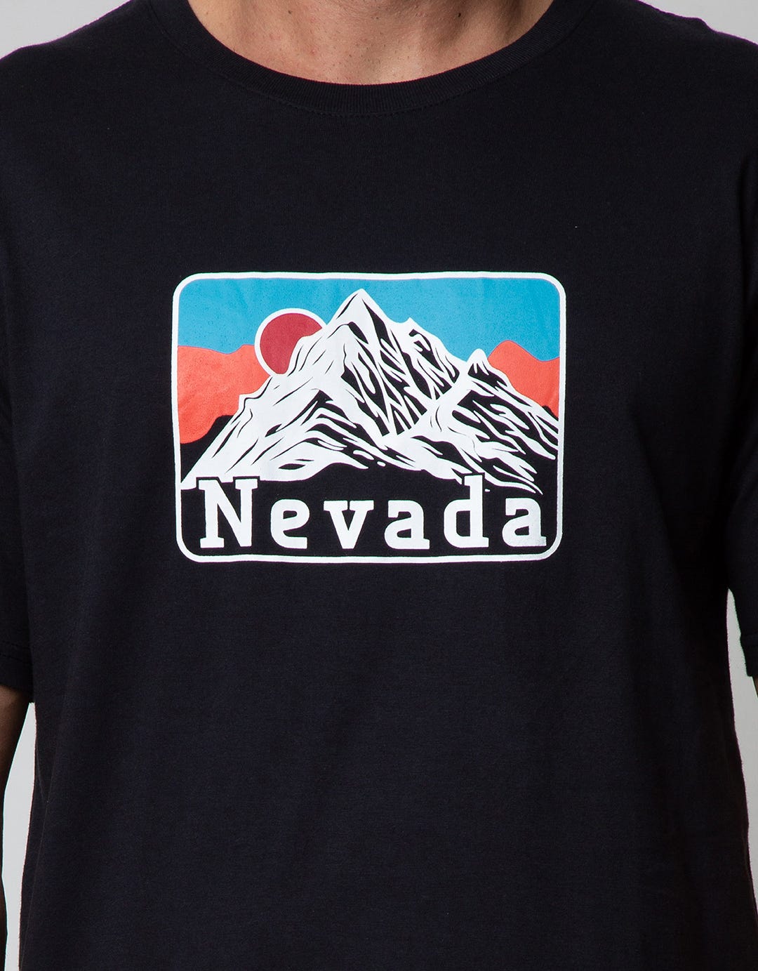 Nevada Short Sleeve T-Shirt Print Mountain