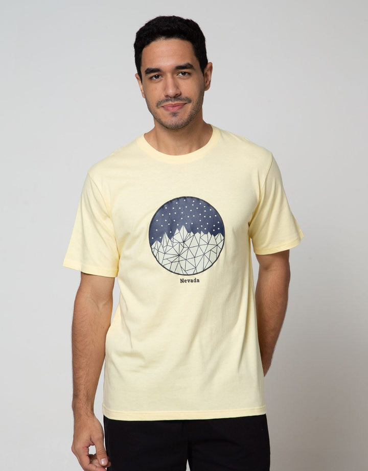 Nevada Short Sleeve T-Shirt Print Circle Night