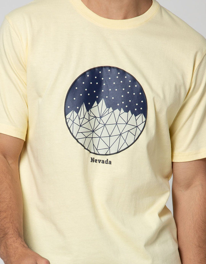 Nevada Short Sleeve T-Shirt Print Circle Night