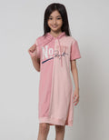 Nevada Half Hoodie Midi Dress Anak Perempuan