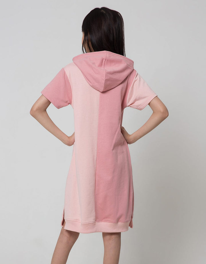 Nevada Half Hoodie Midi Dress Anak Perempuan